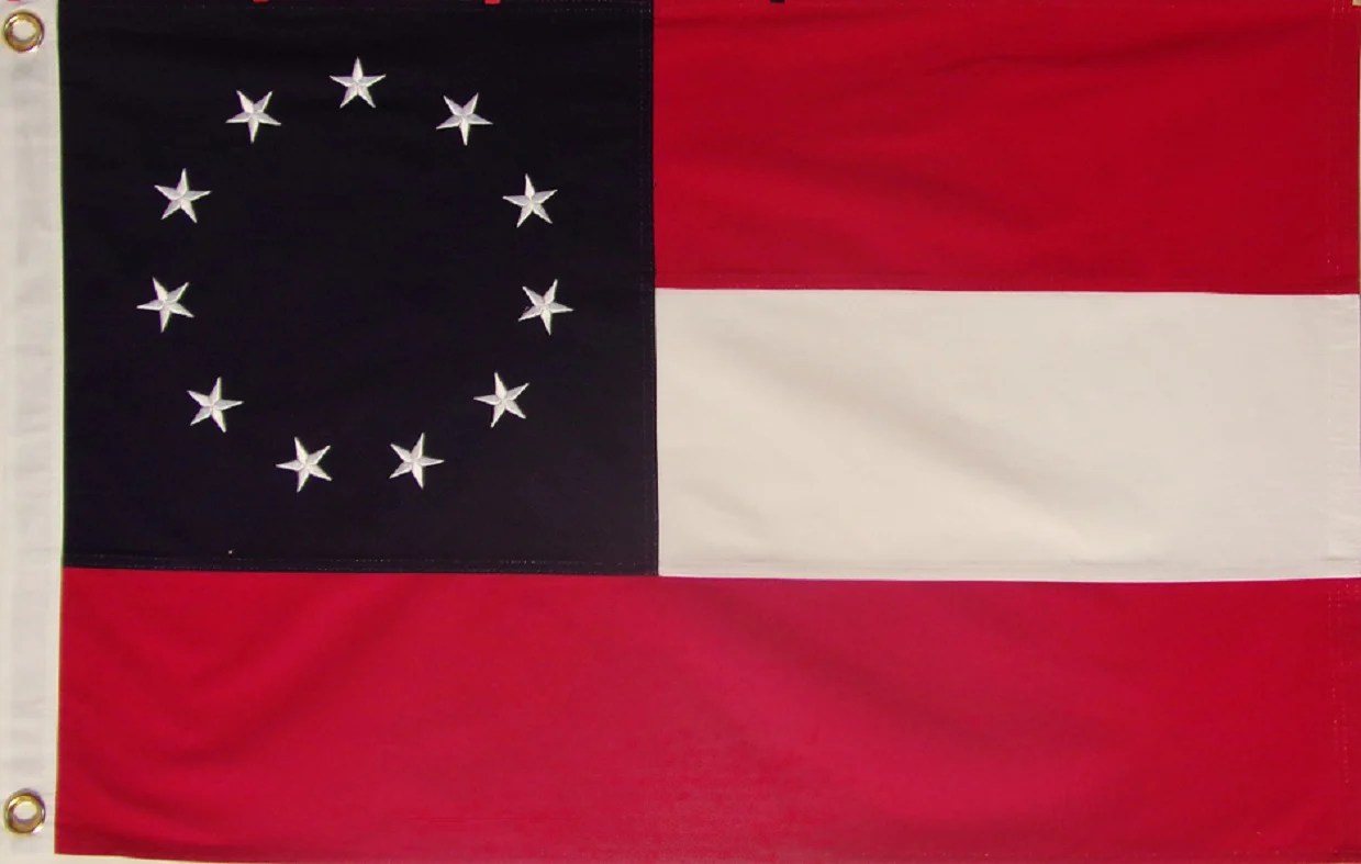 Heavy Cotton 11 Star Confederate Flag Mosby or Mosby's Rangers flag