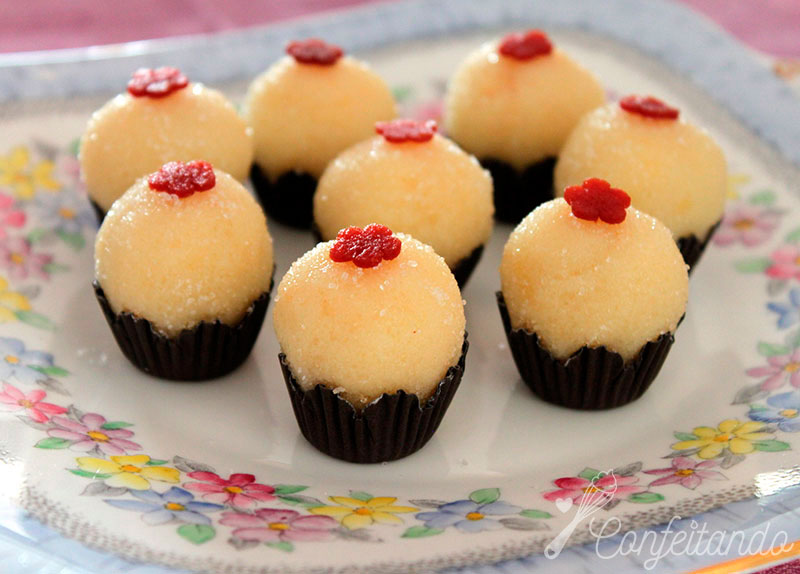 Brigadeiro Romeu e Julieta Queijo com Goiabada CONFEITANDO