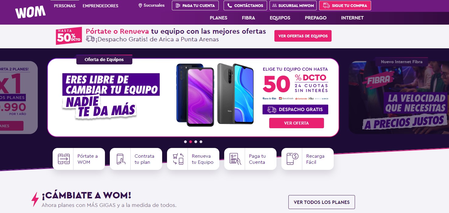 WOM Estado de Cuenta y Pago En Línea