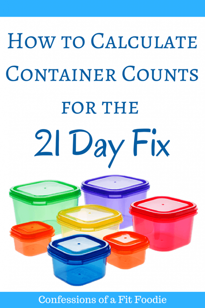How to Calculate Containers for the 21 Day Fix Confessions of a Fit
