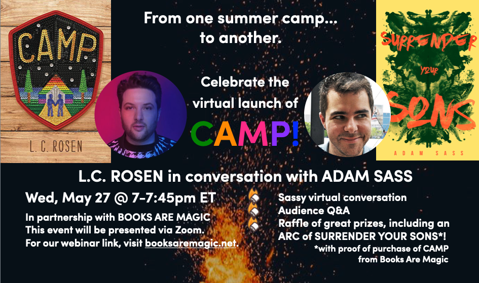 Blog Tour for Camp by L.C. Rosen (promo and giveaway) Confessions of