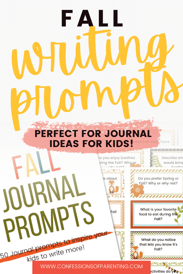 50 Fall Writing Prompts to Inspire Kids to Write