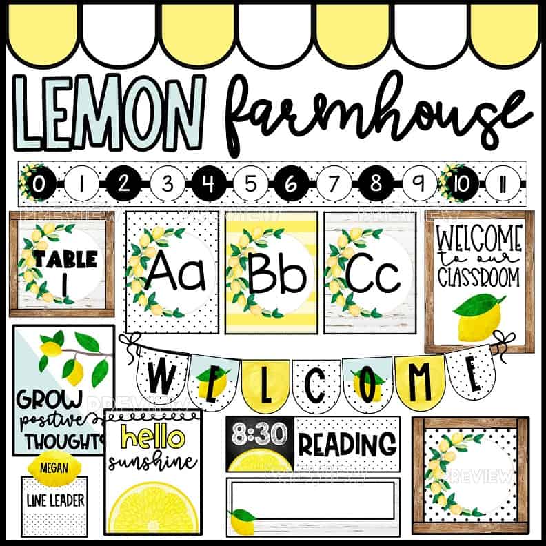Lemon Classroom Decor Amazon Finds Confetti & Creativity