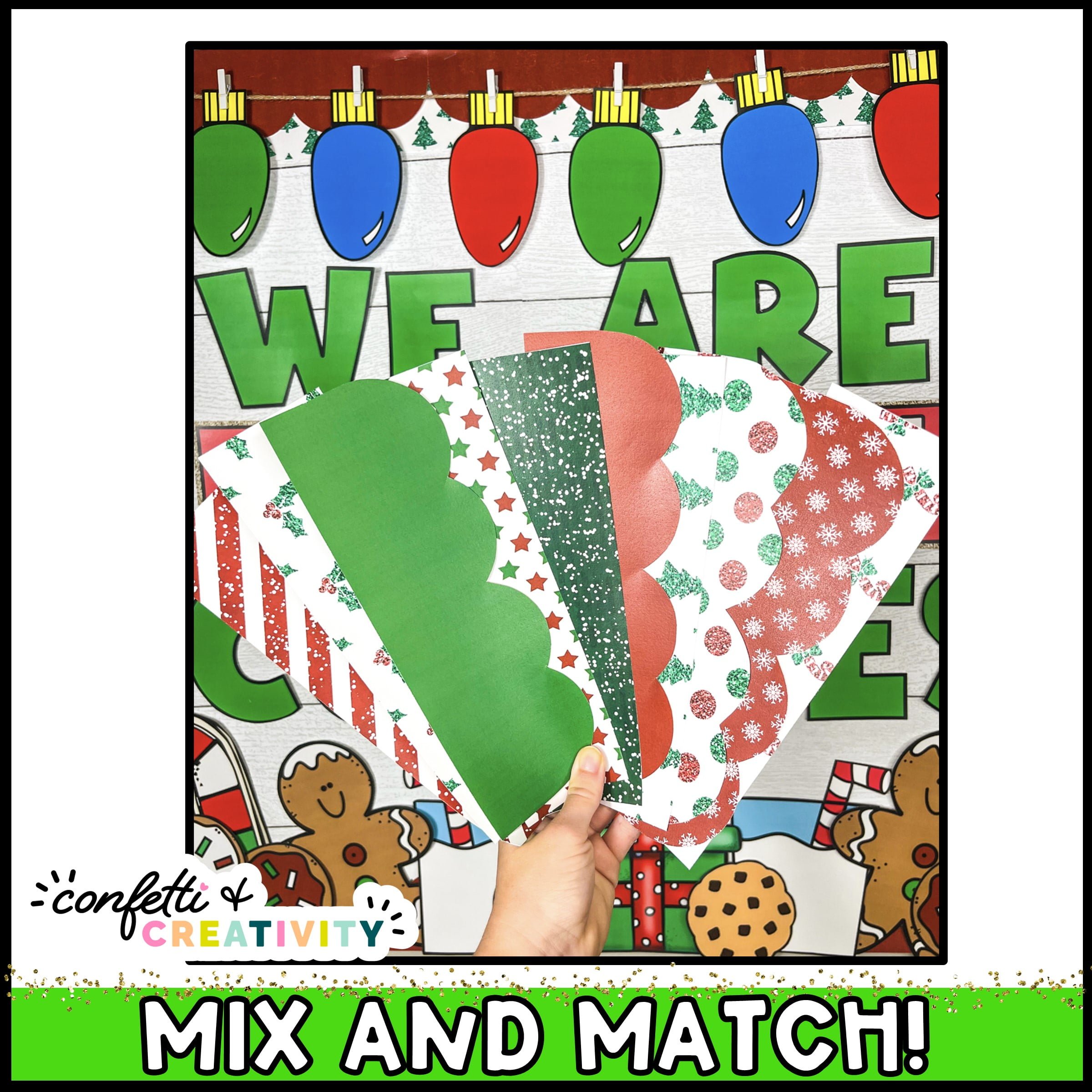 Christmas Bulletin Board Borders Confetti & Creativity