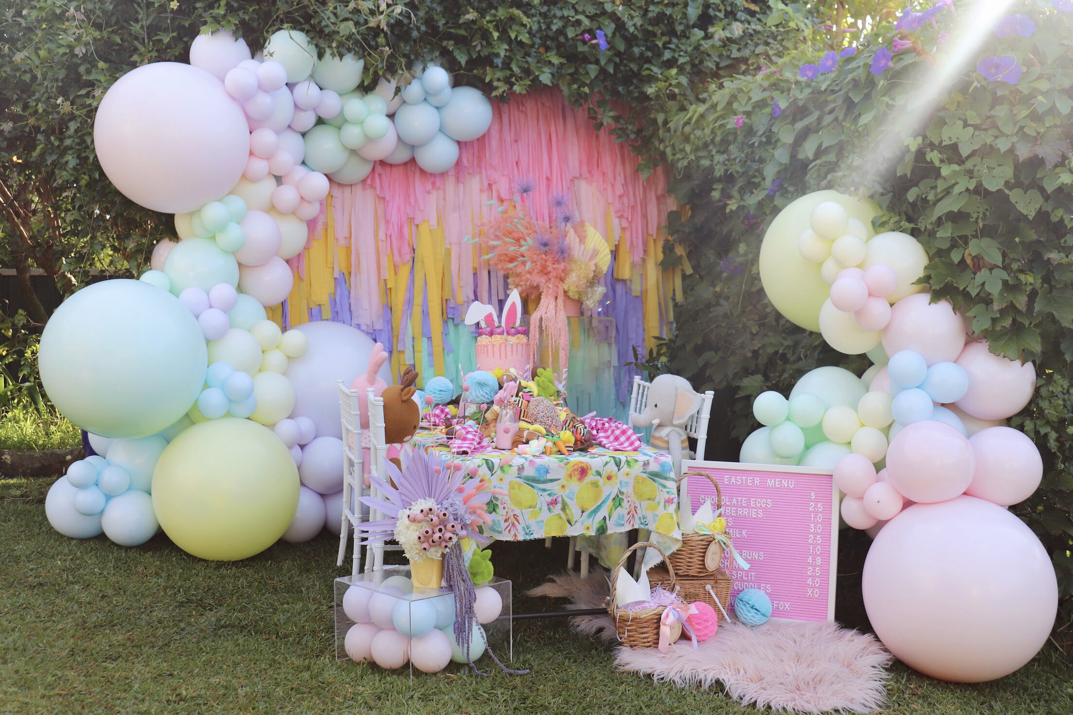 The ultimate backyard Easter party Confetti Fair