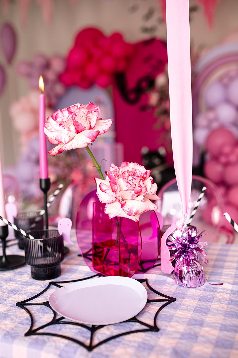 Fab Hot Pink Halloween Confetti Fair