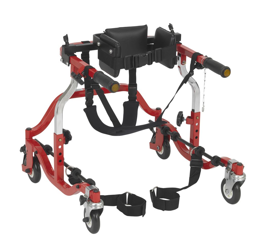 Comet Anterior Gait Trainer, Pediatric, Red Confidence First