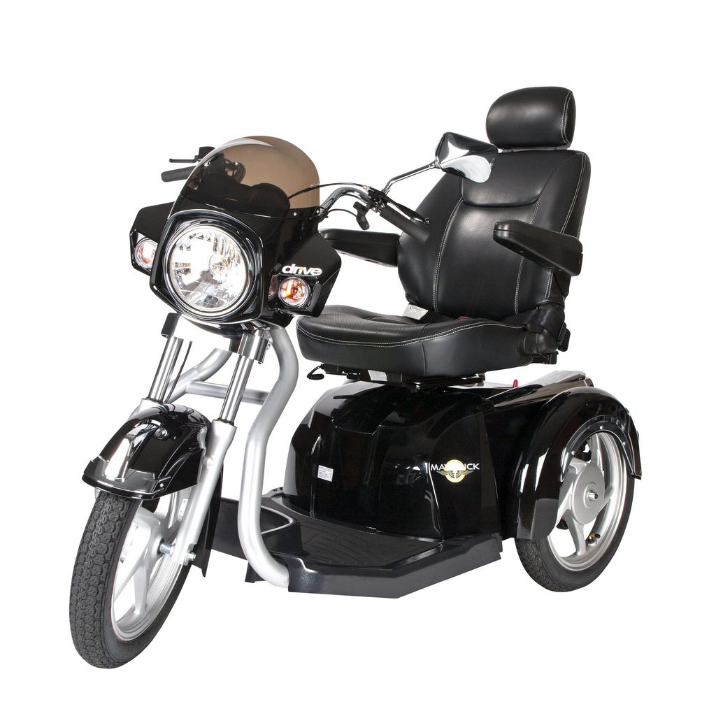 Maverick Executive Three Wheel Power Scooter, 20″ Seat Confidence First