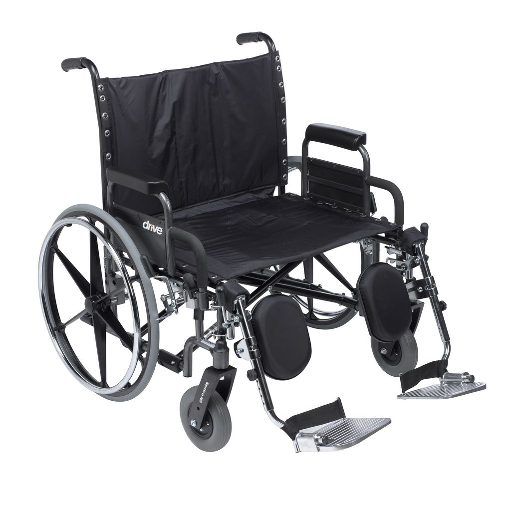 Sentra Deluxe Heavy Duty Extra Extra Wide Wheelchair With Detachable