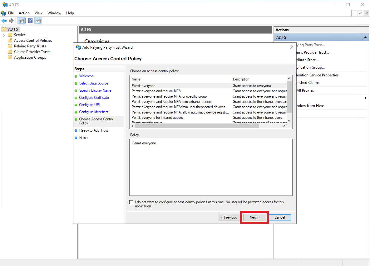 ADFS Identity Provider ConfigCat Docs