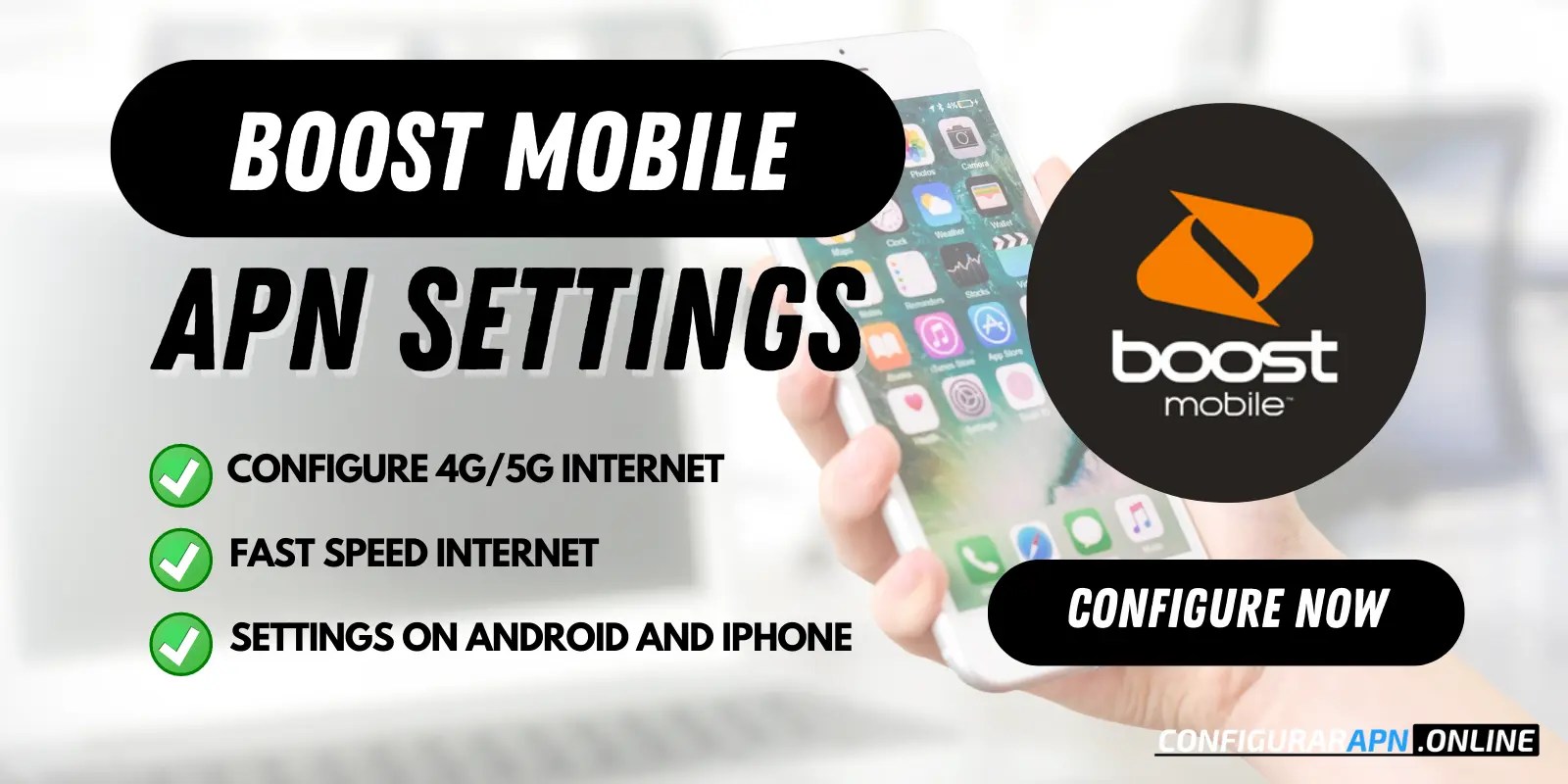 ᐅ Boost Mobile APN Settings ≫ 4G/5G Fast Speed ️