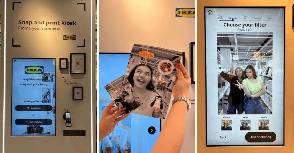 The viral IKEA photobooth is in Singapore with S0.50 prints