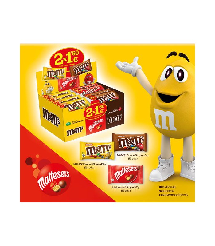 Pack chocolates M&M's