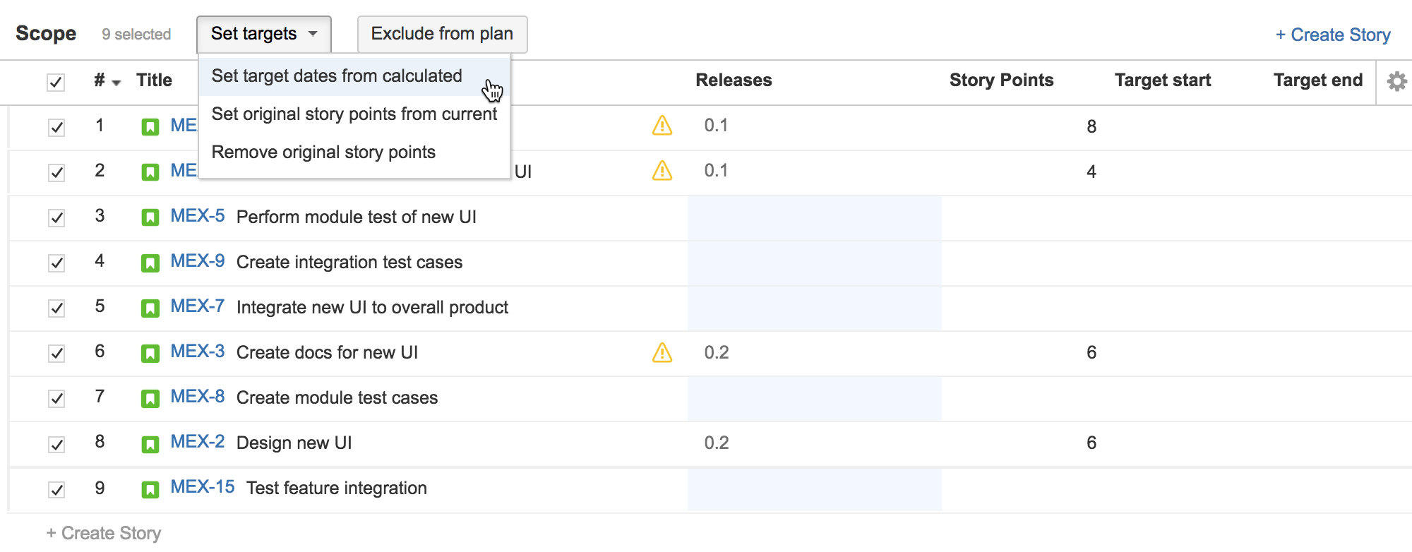 Adding target dates Advanced Roadmaps for Jira Data Center and Server 3.29 Atlassian