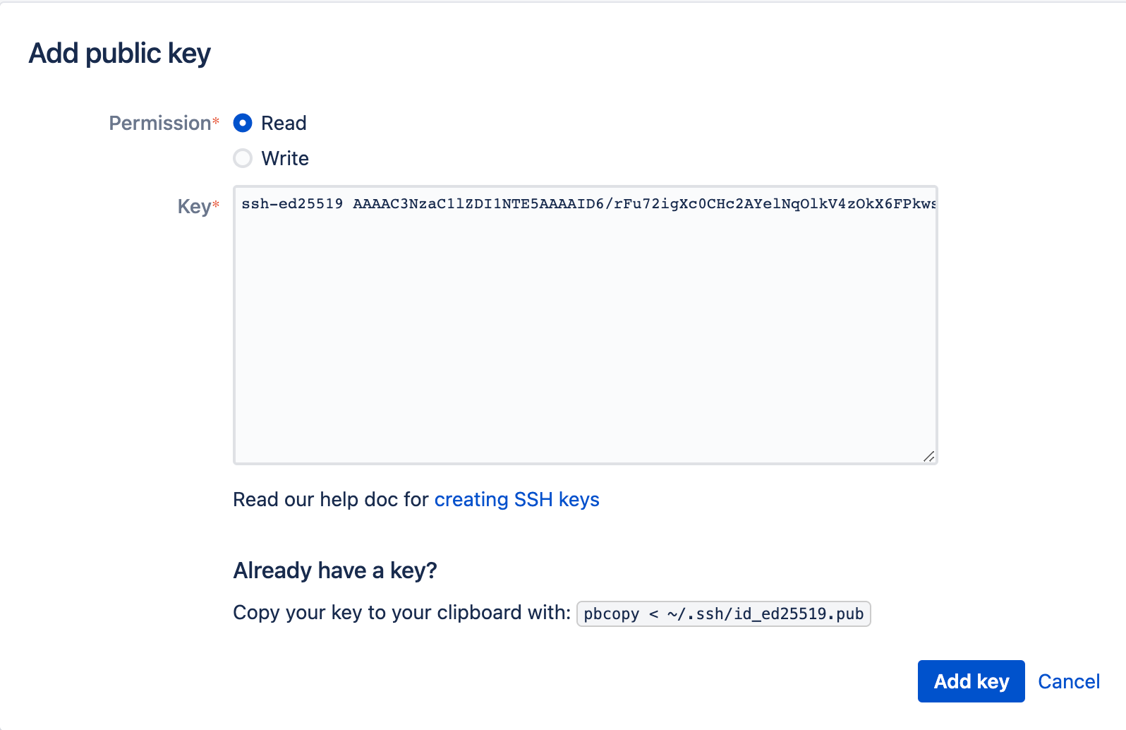 SSH access keys for system use Bitbucket Data Center 7.18 Atlassian
