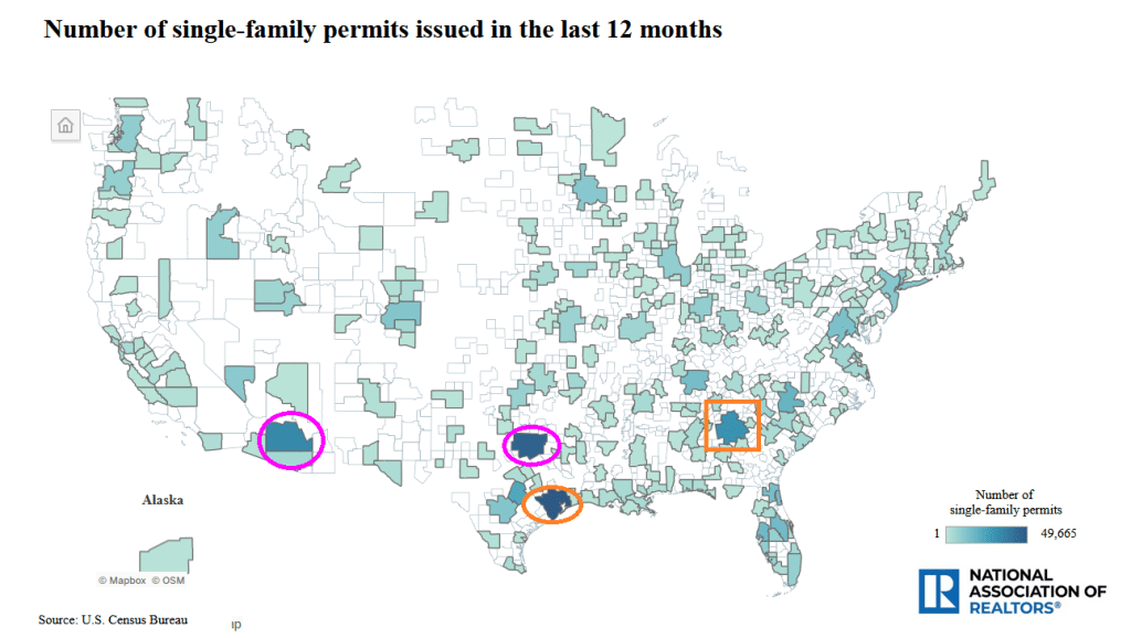 Escape From Chicago? Singlefamily Housing Permits Soar In Texas