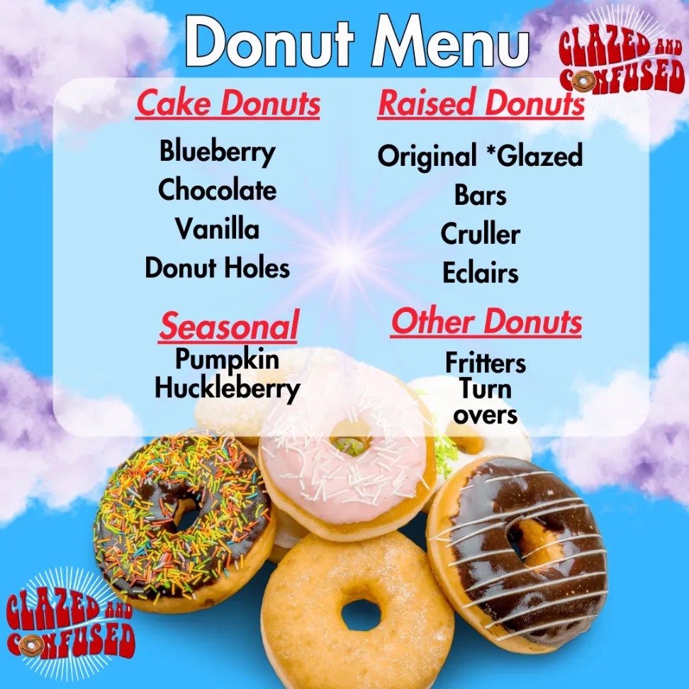 Confused Donuts Glazed & Confused