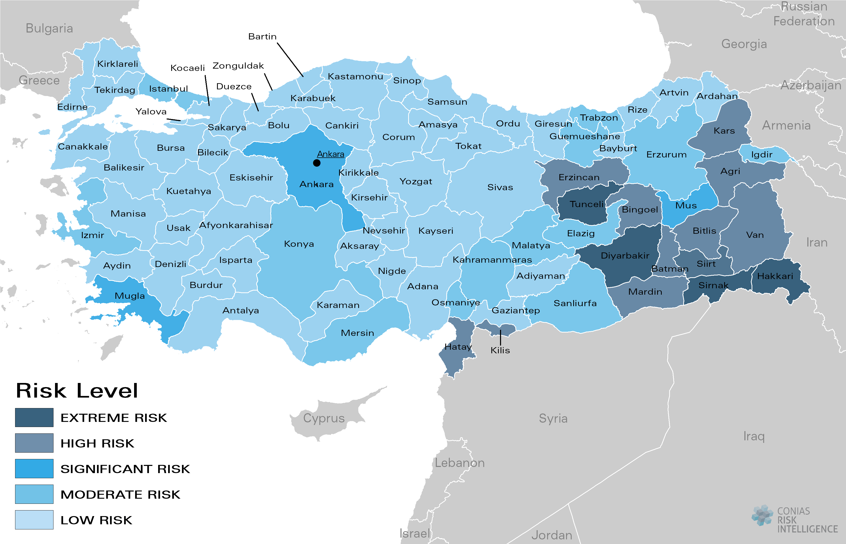Download CONIAS' Political Risk Maps CONIAS Risk Intelligence a MBI