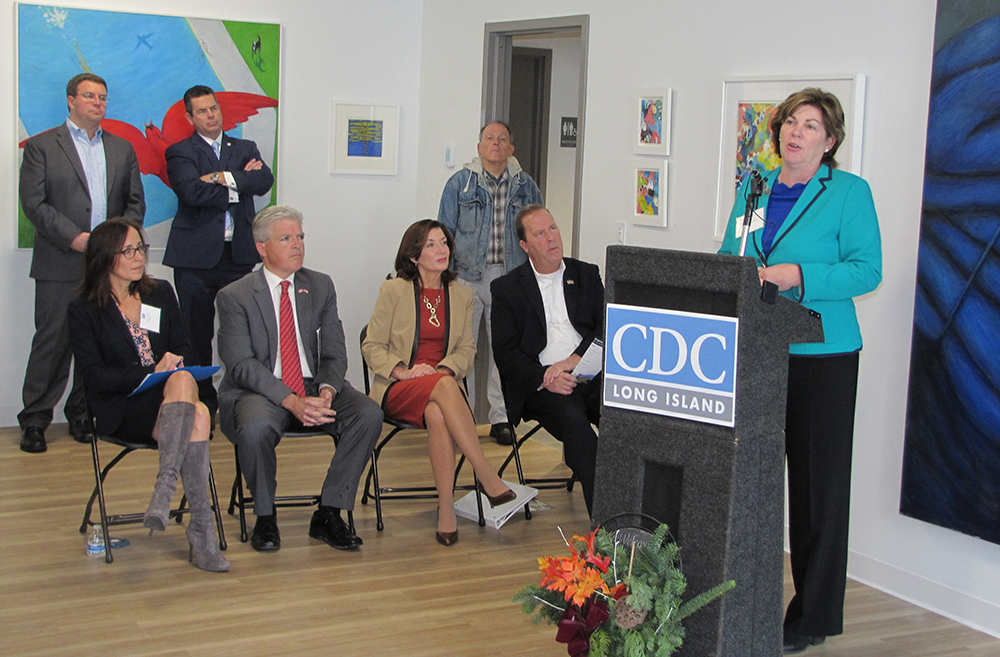 Celebrating the opening of Peconic Crossing in downtown Riverhead