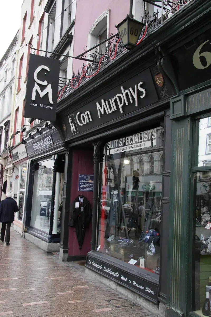 CORK CITY SHOPPING Con Murphys Menswear