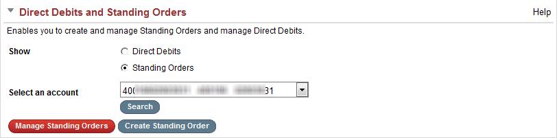 Customers with accounts in the UK New Standing Order service now available