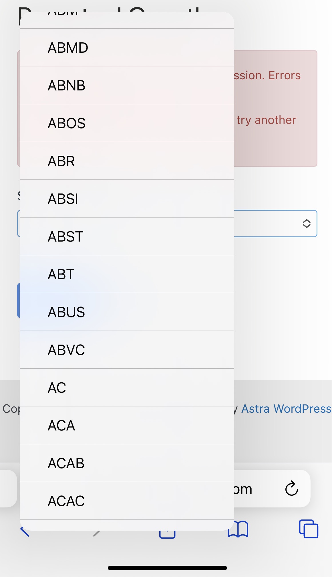 Lookup fields / Dynamic fields on mobile devices