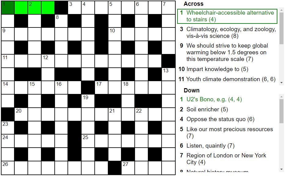Solve the Latest C4C Crossword Puzzles Connect4Climate