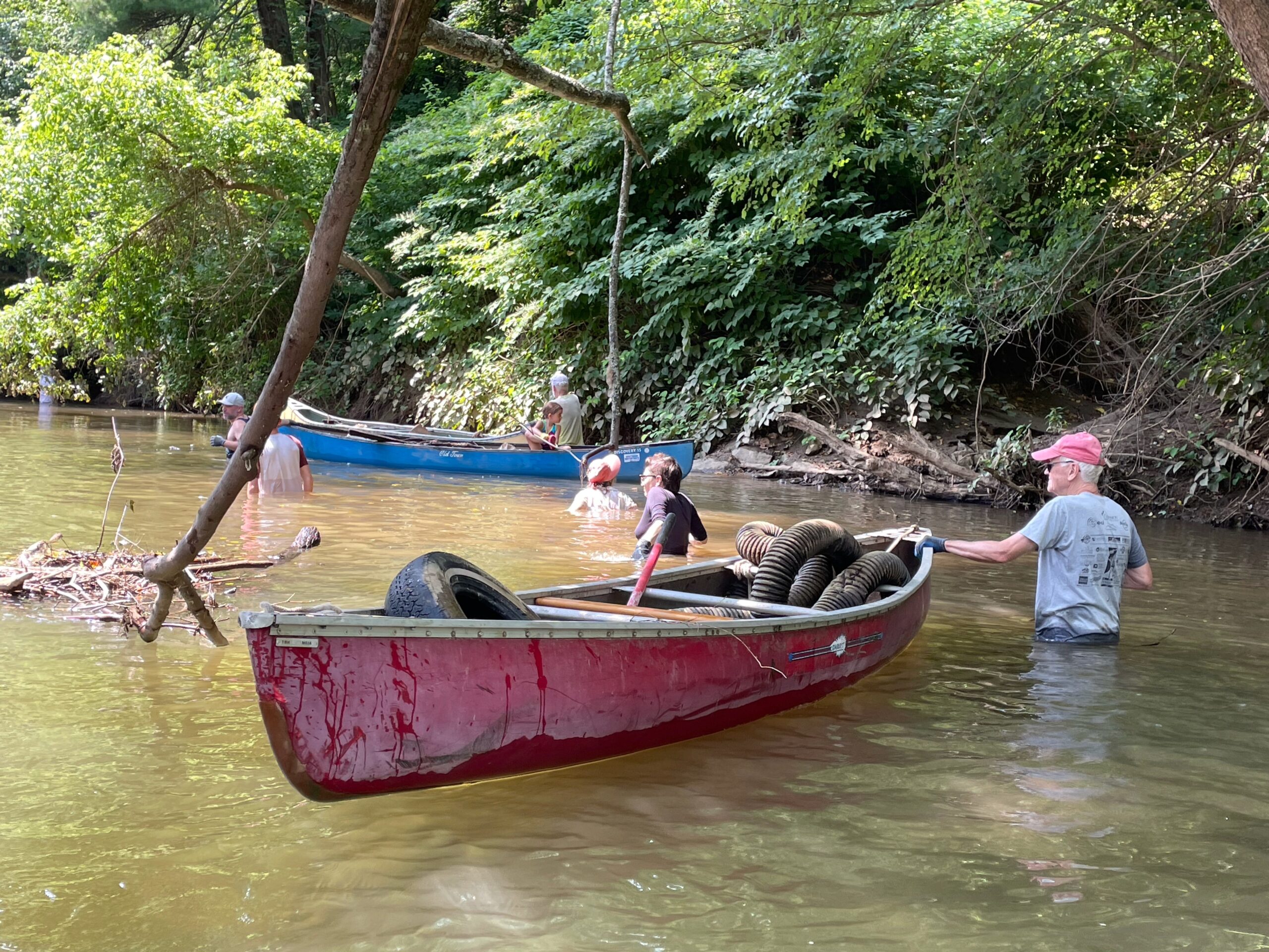We cleaned up Hominy Creek! County Greenways Connect