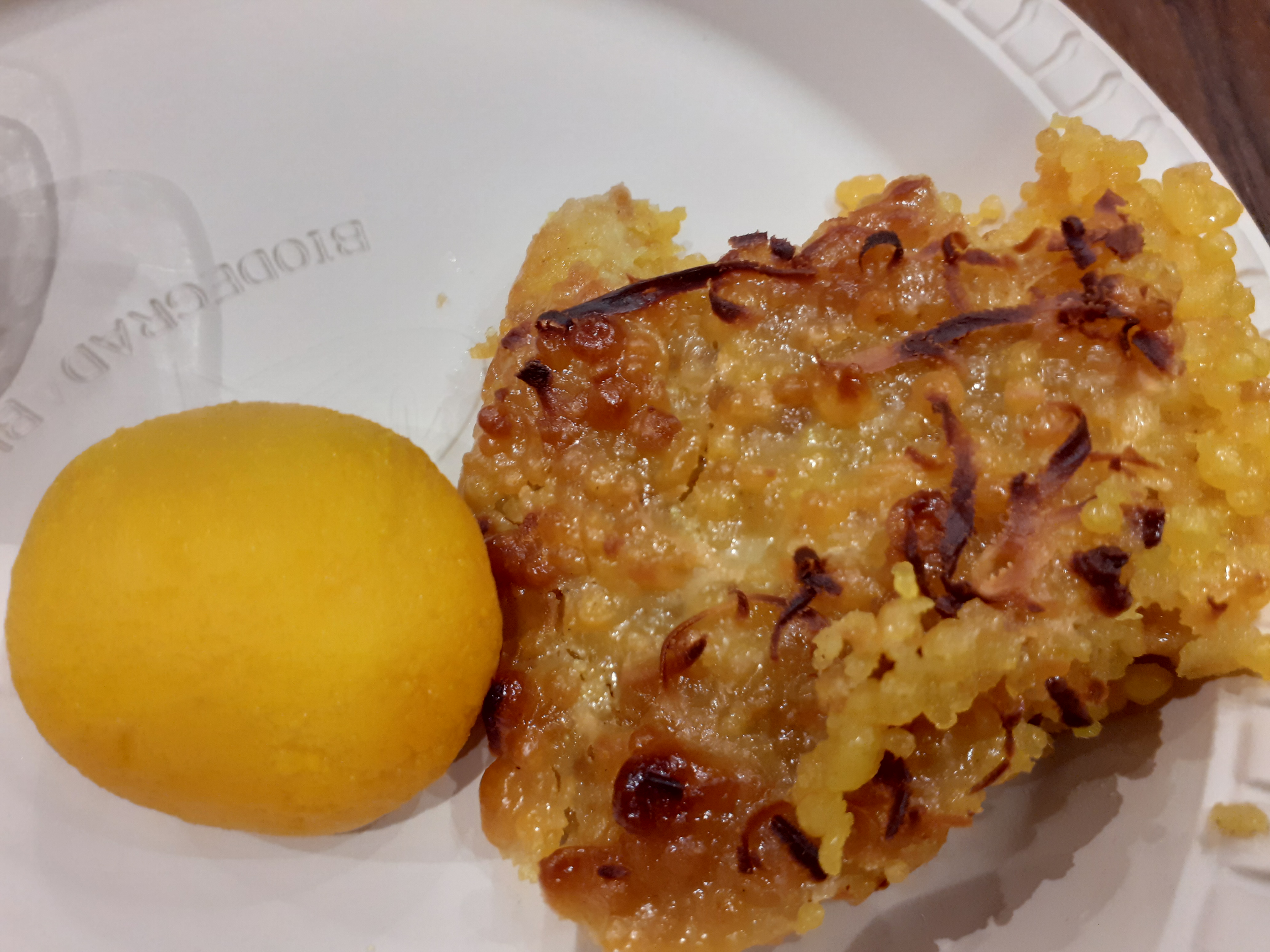 Baked Mihidana with Kamola Bhog, a Dramatic Combination at the