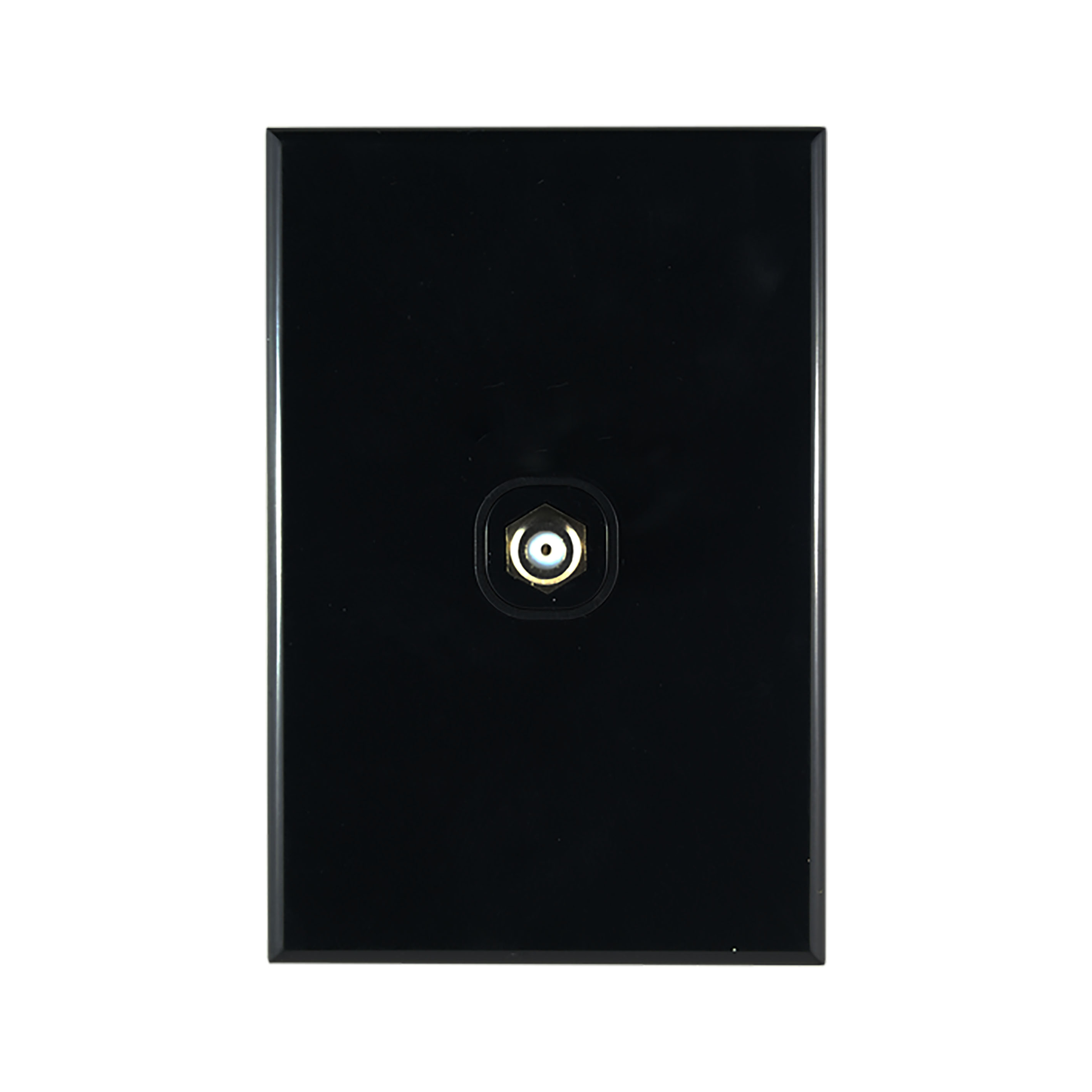 TV Plate F Type Connector BLACK TV Plate Connectors, GEO Series