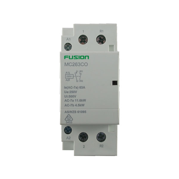 Modular Contactor 2 Pole 63 Amp 1NC + 1NO Connected Switchgear