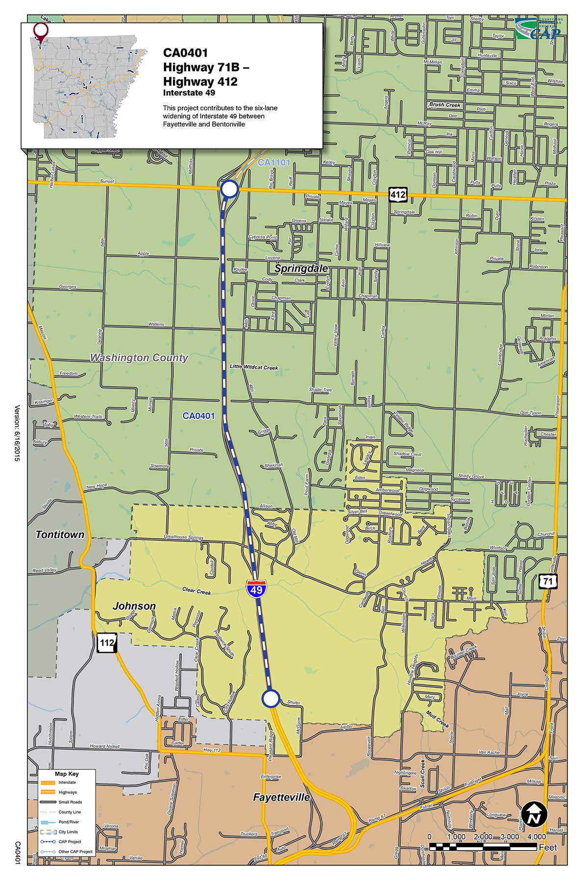 I49 Washington/Benton County Connecting Arkansas Program