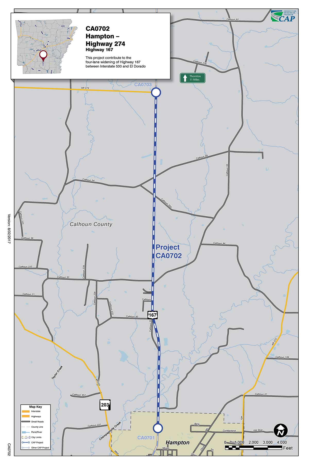 Highway 167 Calhoun County Connecting Arkansas Program