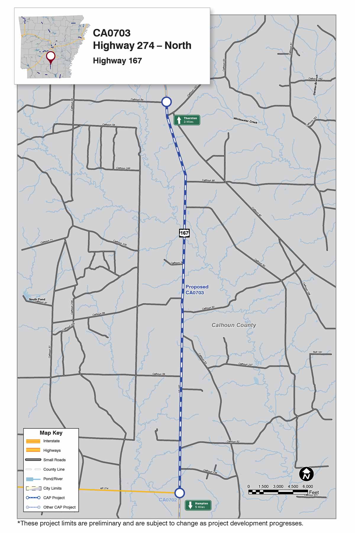 Highway 167 Calhoun County Connecting Arkansas Program