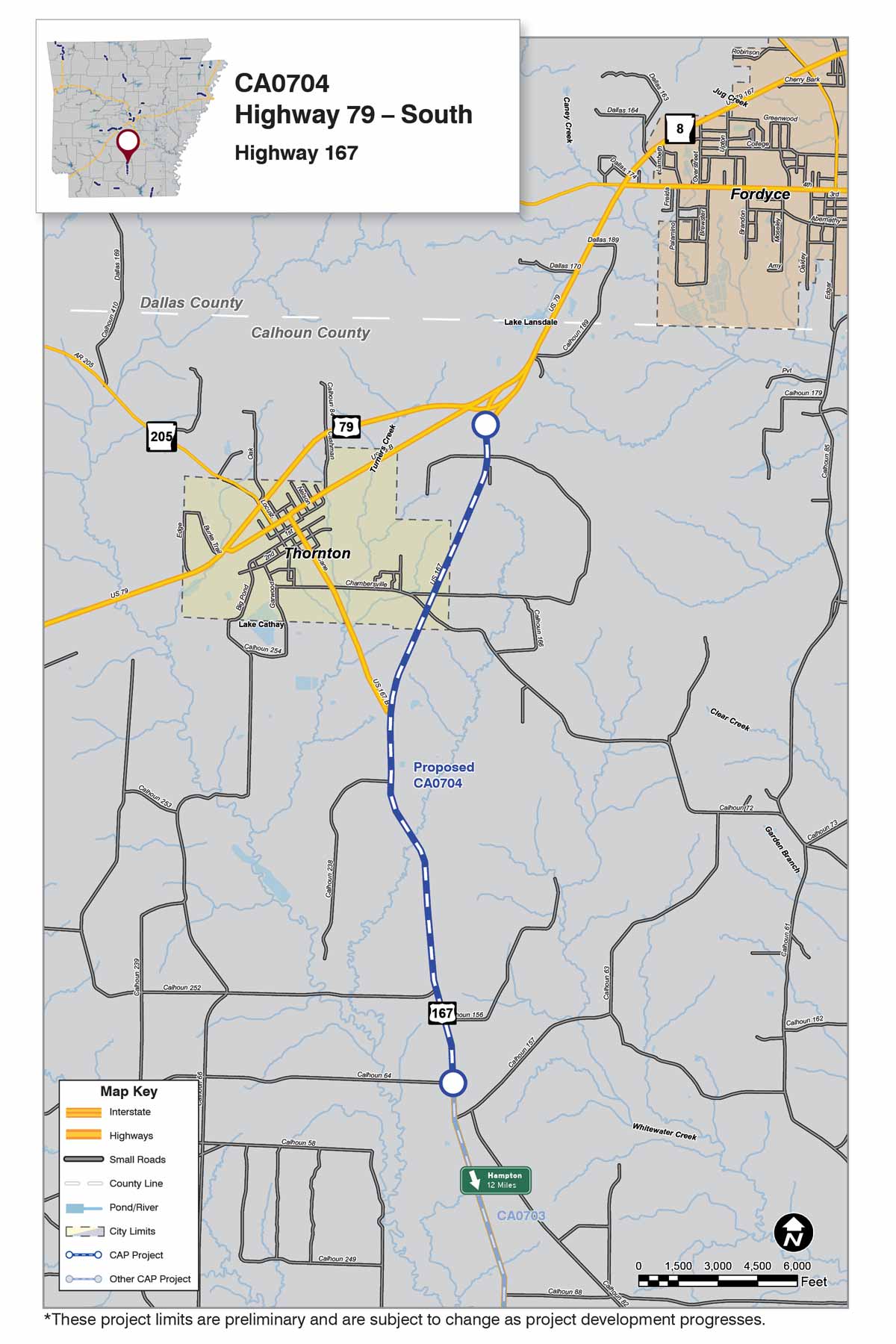 Highway 167 Calhoun County Connecting Arkansas Program