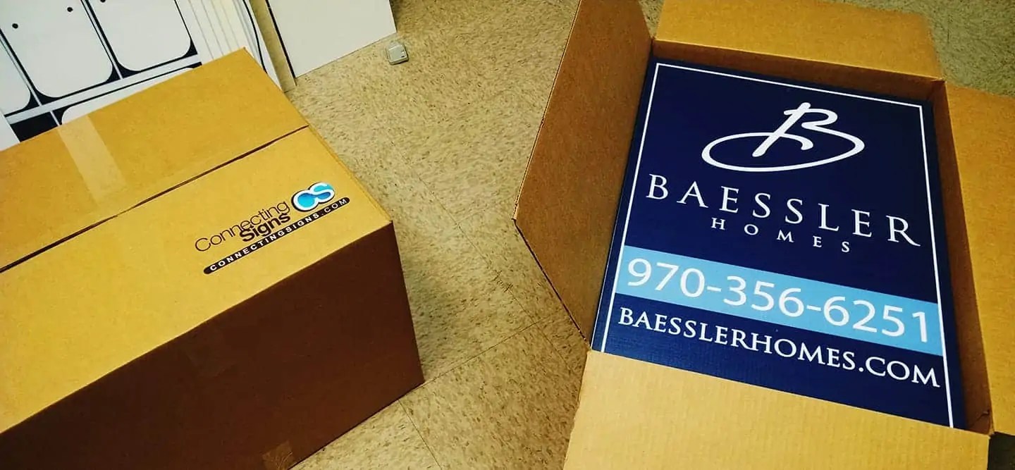 Homebuilder Signs, Building Signs Greeley CO Connecting Signs