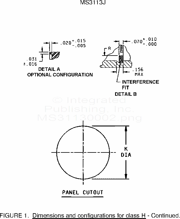 MS3113 Connectors, Receptacle, Electrical, Series I, Solder Type, Solder Mounting,