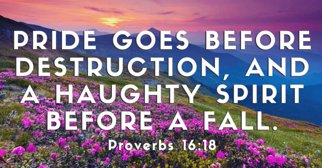 70 Most Important Bible Scriptures on Pride ConnectUS