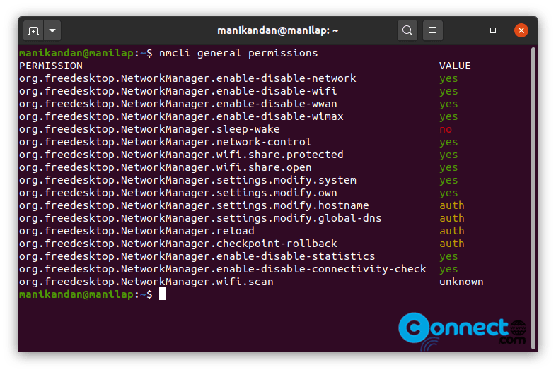 View Network & Wifi Details and Control your NetworkManager with nmcli