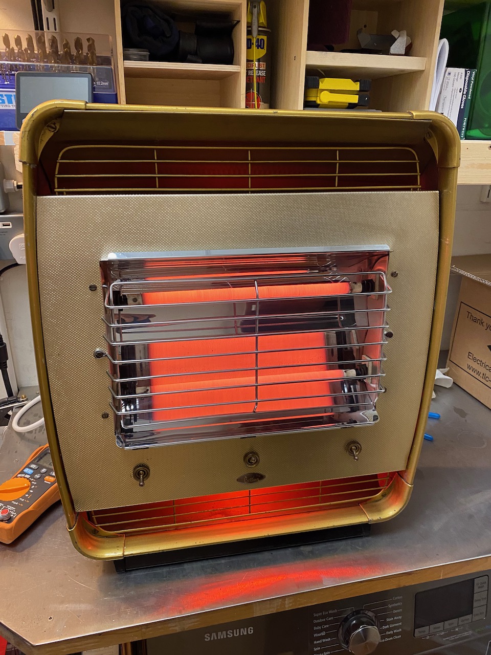 1950s Belling electric fire restoration CONNERLABS