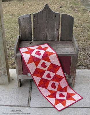 Valentine Table Runner Tutorial | Freemotion by the River