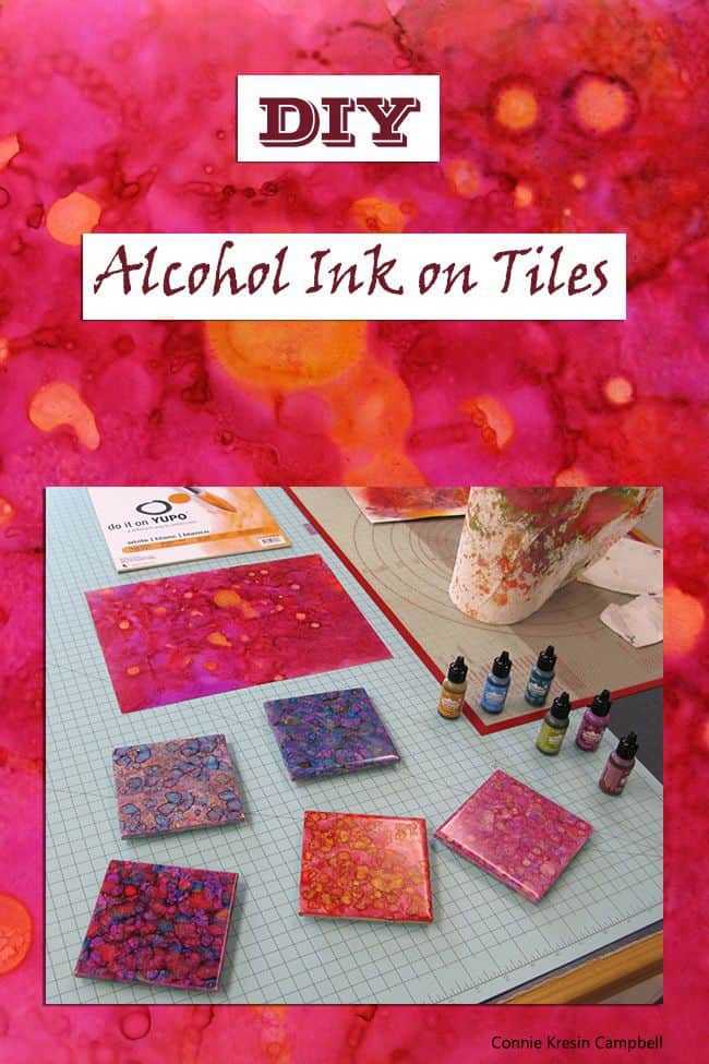 Alcohol Ink On Tiles Tutorial Freemotion by the River