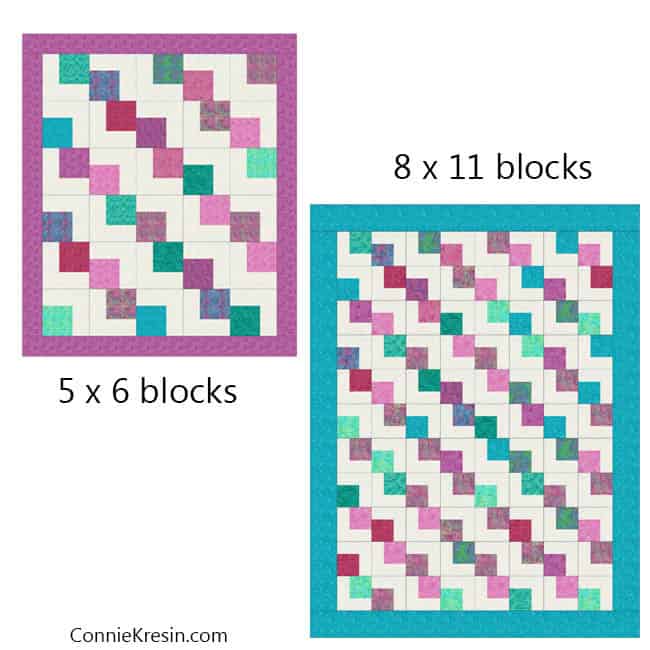 Falling Charms Block quick and easy tutorial Freemotion by the River