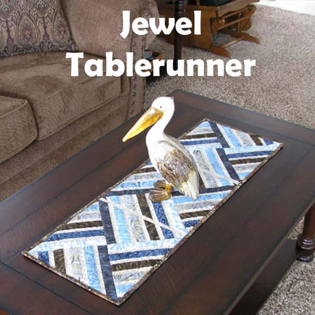 Strip Pieced Jewel Table Runner Tutorial Freemotion by the River