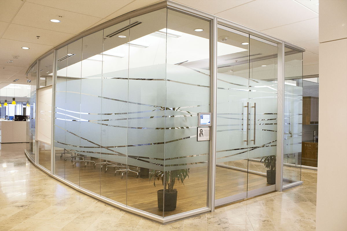 Frosted glass window film Connor Creative Co