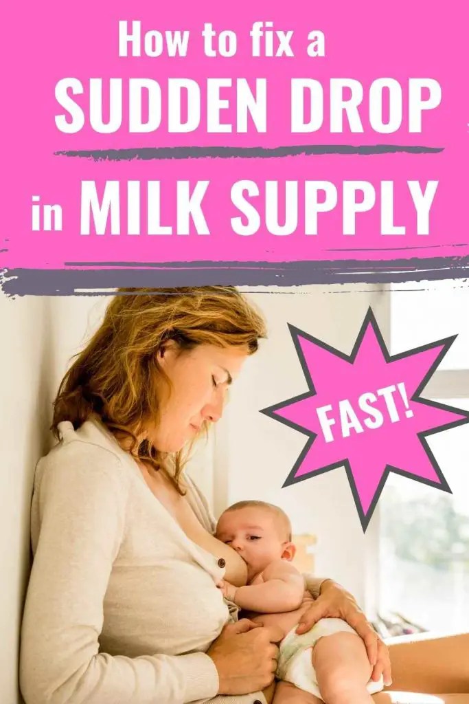 Sudden Drop in Milk Supply (Signs, Causes & How to fix it