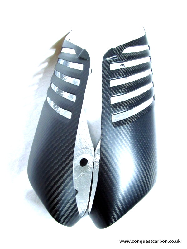 Aprilia Dorsoduro 750 Carbon Fibre Exhaust Guards Conquest Racing Ltd