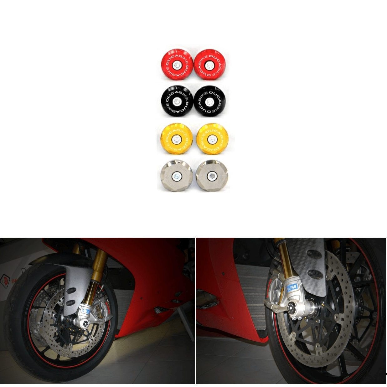 Ducabike Ducati Front Wheel Caps Pair L&R Conquest Racing Ltd
