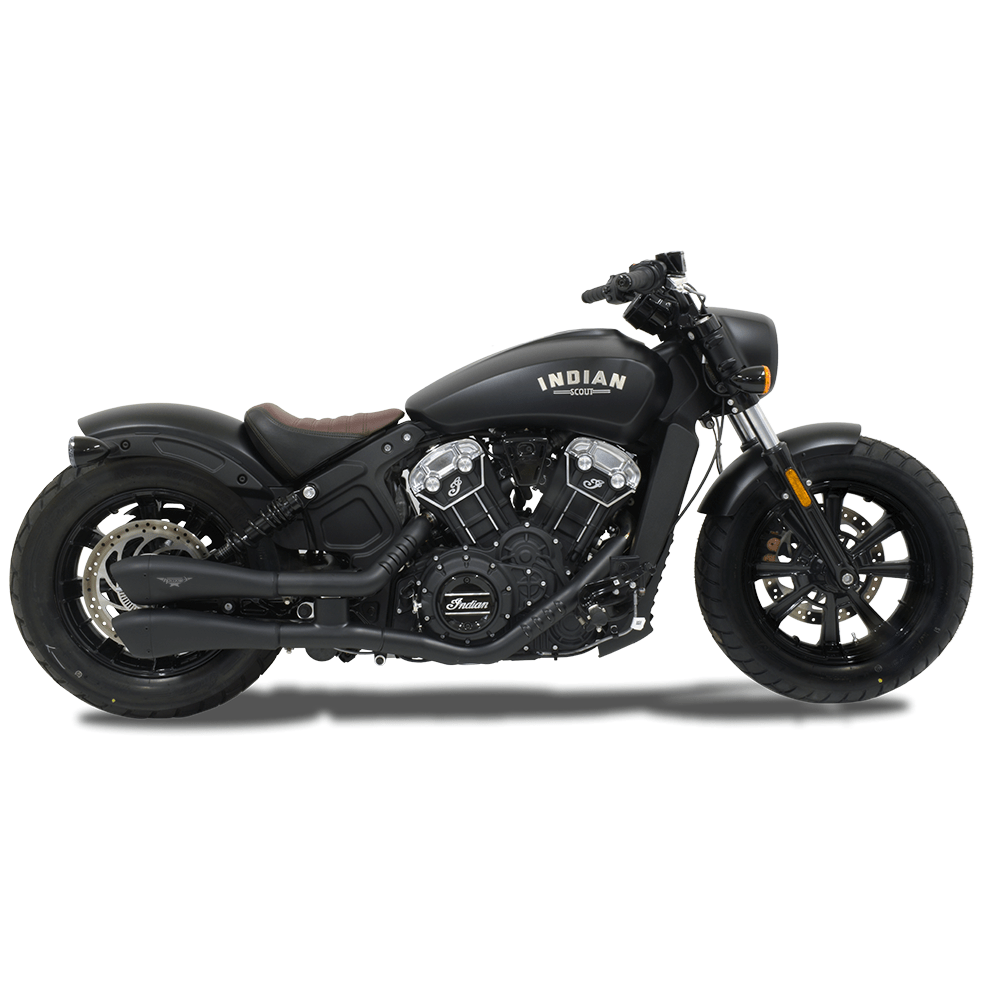 HP Corse Exhaust Indian Scout Bobber Hydroform Silencer Black