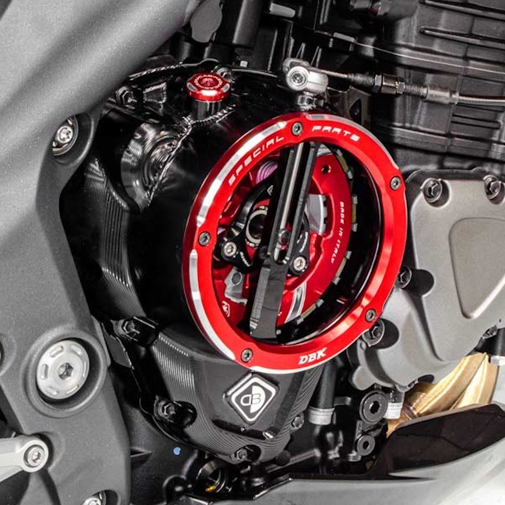 DBK Triumph Speed Triple 1200 RR / RS Clear Clutch Cover Kit Conquest